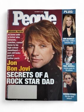 People Magazine Nov. 25, 2002 Jon Bon Jovi Cover